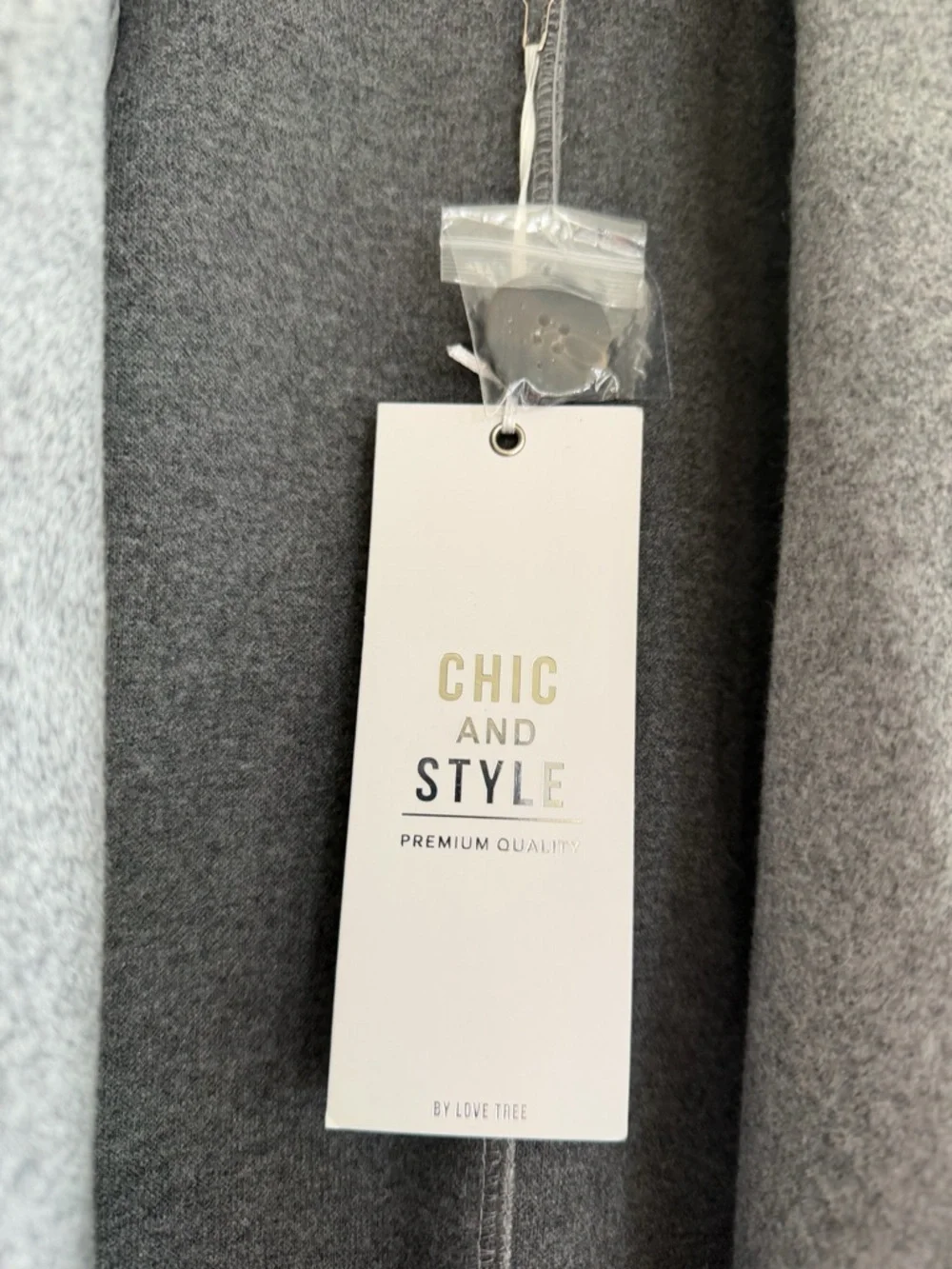 Love Tree Gray Chic and Style Crewneck Sweater - Picture 4 of 7